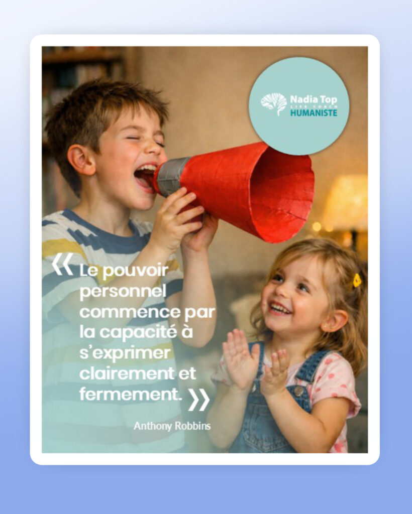 NADIA TOP | Le pouvoir personnel commence par la capacité à s’exprimer clairement et fermement.
