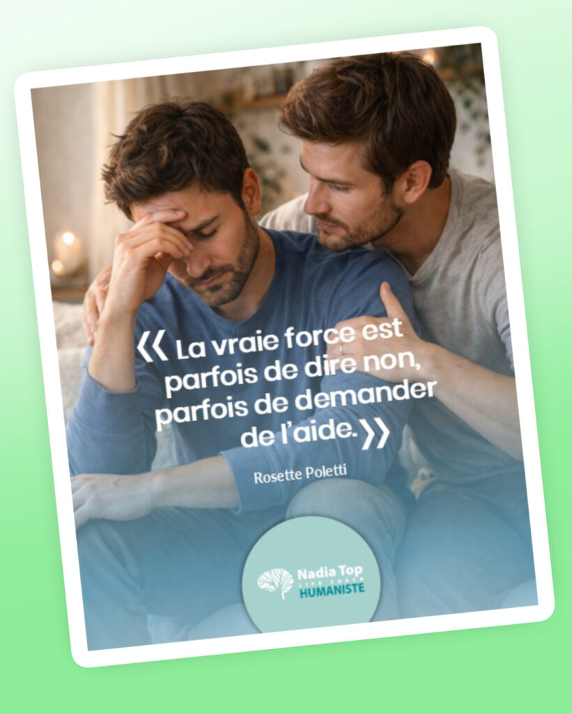 NADIA TOP - La vraie force est parfois de dire non, parfois de demander de l’aide.