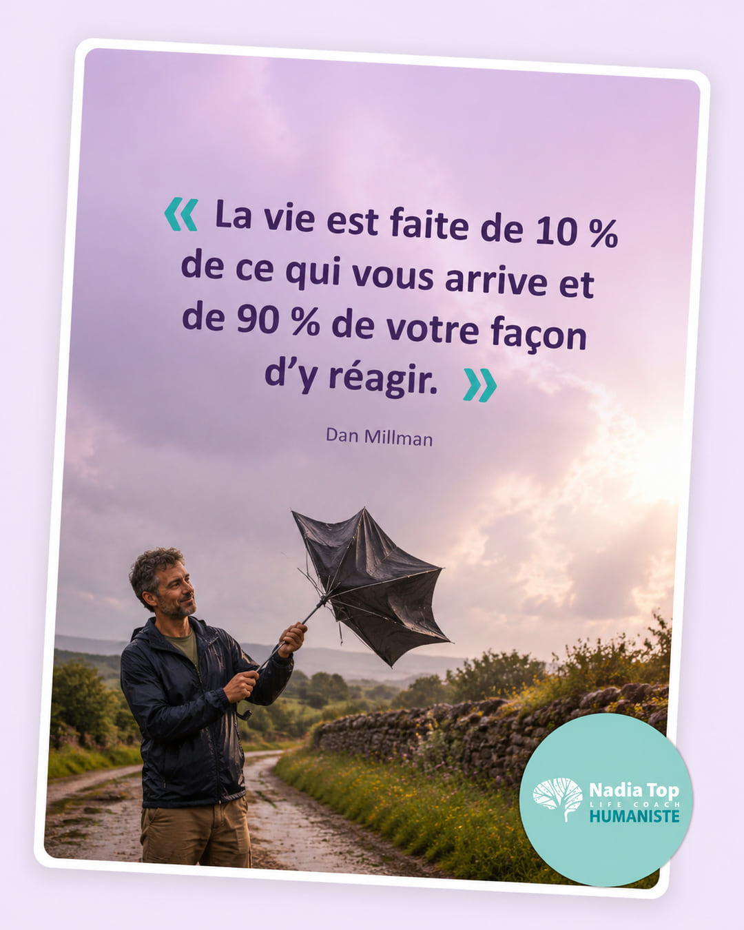 Lire la suite à propos de l’article « La vie est faite de 10 % de ce qui vous arrive et de 90 % de votre façon d&rsquo;y réagir » — Dan Millman